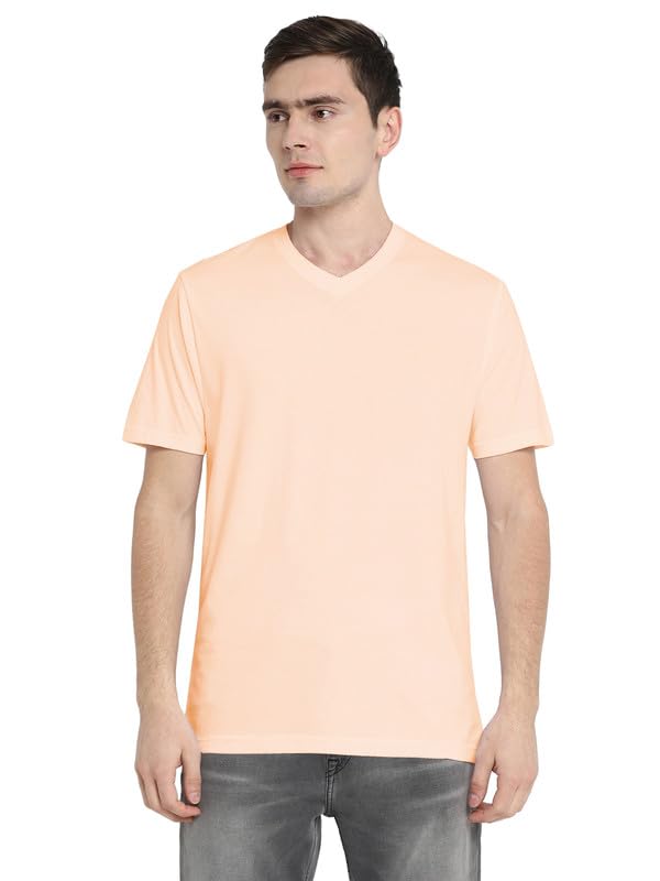 Image of Aventura Outfitters Men's V Neck 100% Cotton Regular Fit T-Shirt (Pack of 4)