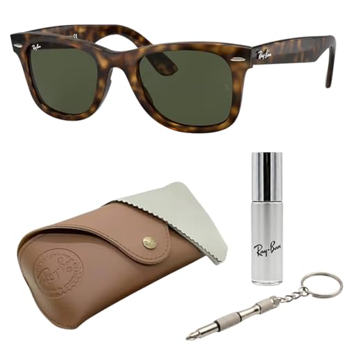 Image of Ray-Ban RB4340 WAYFARER EASE Square Shaped Sunglasses for Men & Women with Official RAYBAN Eyewear Kit
