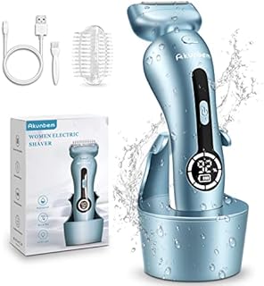 Electric Razor for Women Electric Shaver for Women for Legs Bikini Trimmer Underarm Public Hairs (Blue)