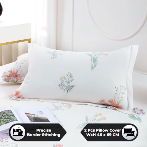 Image of Dew Cotton Bedsheet for Double Bed 160 TC 250 x 225 CM, Ivory