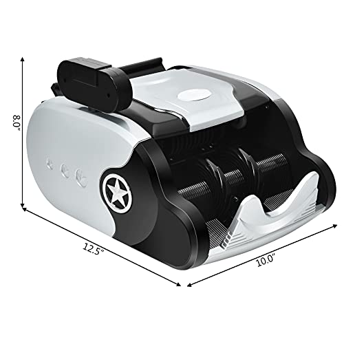 Goflame Money Counter Machine With Uv/Mg/Ir/Mt Counterfeit Bill Detection, Bill Currency Counter With 5 Modes And 3 Displays, 1000 Notes Per Minutes, Portable Cash Counting Machine For Business Use #TOP7