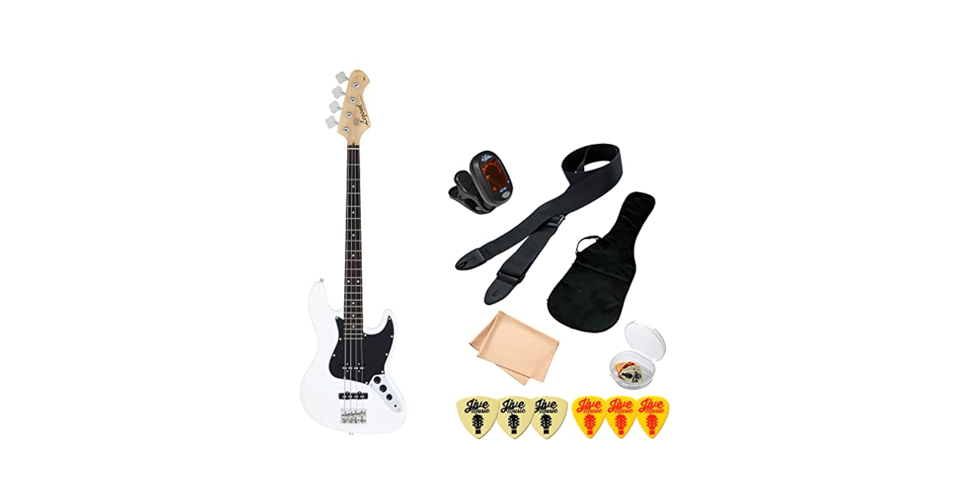 Amazon | ベース 初心者セット 7点 Legend LJB-Z ホワイト