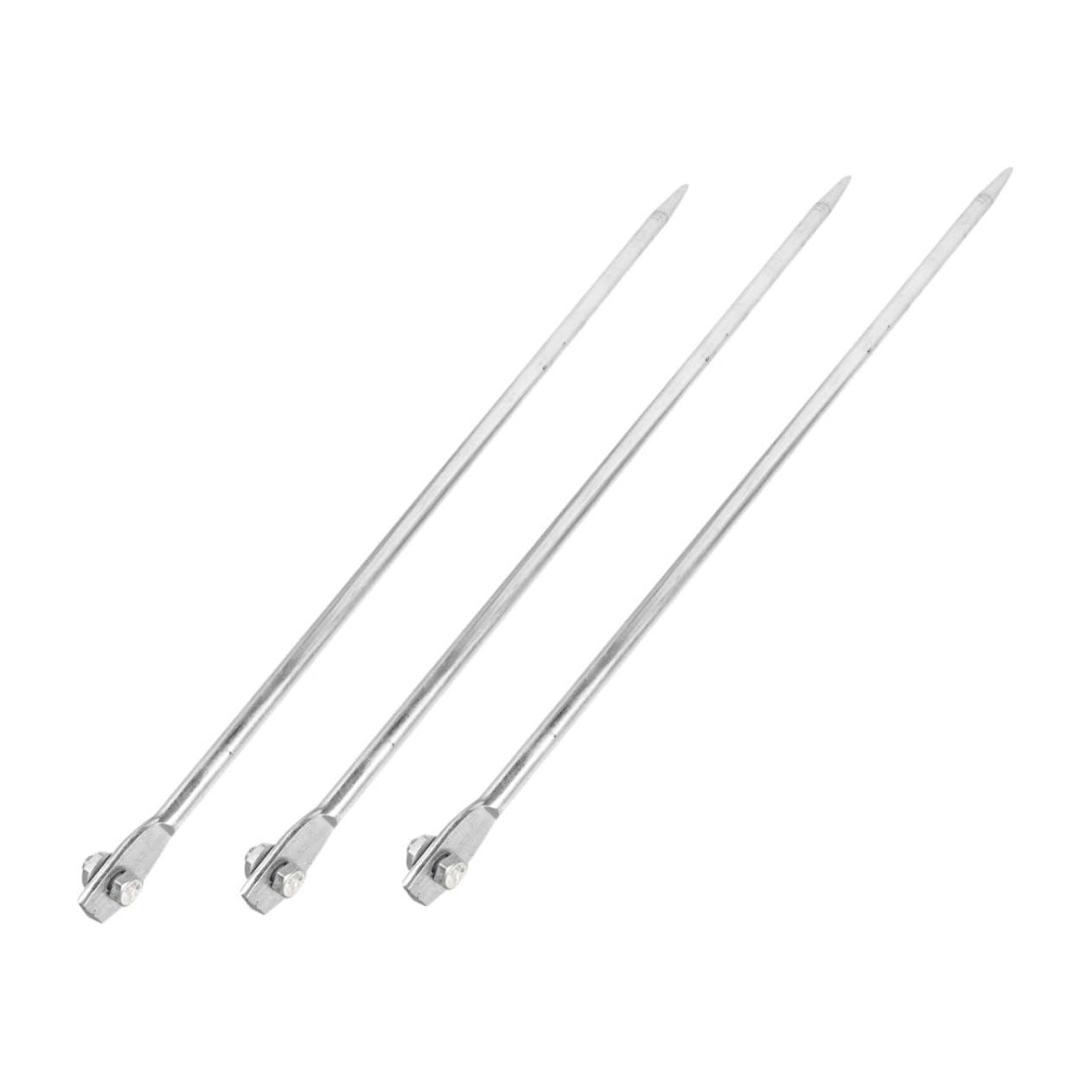 Angoily 3pezzi Picchetto Di Messa Terra Elettrico Zincato Barre Per Antenne e Recinzioni Elettriche Protezione Domestica e Outdoor Facile Installazione