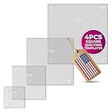 Square Quilting Template Set, 4