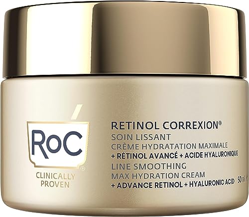 RoC - Retinol Correxion Line Smoothing Max Daily Hydration - Intensive Anti-Wrinkle & Anti-Aging Moisturiser - 48-Hour Moisture - Hyaluronic Acid & Pure RoC Retinol - 50 ml - Image 3