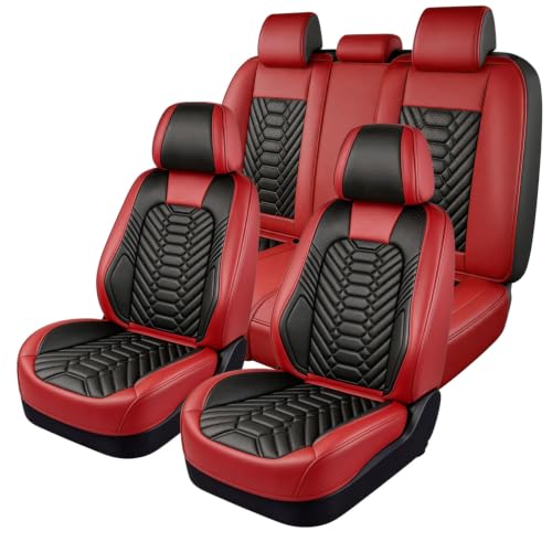 Image of Foneso Faux Leather Car Seat Covers Compatible with Dodge Ram | Heavy Duty Seat Cushions For 2002-2026 1500 2500 3500 Pickup Limited Laramie Big Horn Crew Cab& Quad Cab