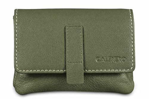 Portefeuille compact pour femme en cuir résolvant le manque de place