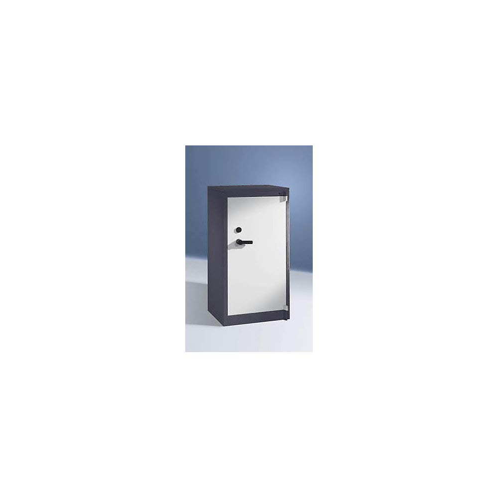 Certeo | Feuerschutzschrank Certos | Höhe 1226 mm | gemäß DIN 4102 | B 650 mm | schwarzgrau/lichtgrau