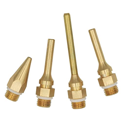 Treki 4PCS Boquilla de Pistola de Pegamento Caliente Cobre boquilla pistola de pegamento fusionada Accesorios Repuesto de Pistola de Silicona Manualidades Copper Glue Gun Nozzle 34/50/50/70mm