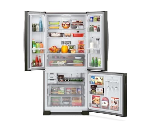 Brastemp Geladeira Brastemp Eclipse Collection Frost Free French Door Inverter A+++ 554 Litros Cor Black Inox – BRO85AE 220V