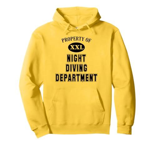 Property of Night Diving Department Nighttime Scuba Divers Pullover Hoodie