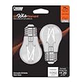 Feit White Filament A15 E26 (Medium) Filament LED Bulb Soft White 75 Watt Equivalence 2 pk