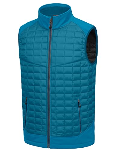 Little Donkey Andy - Gilet bouffant léger pour homme, veste chaude sans manches pour randonnée, voyage, course à pied - bleu vif, taille M Cover