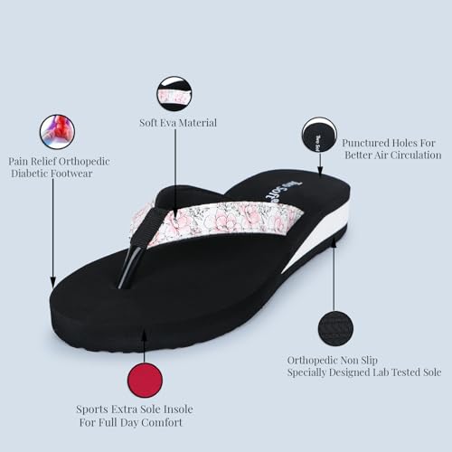 Image of Women Slipper Stylish Comfortable Lightweight Soft Flaxsible Casual Flip Flop /Girls fancy chappal P GN-029