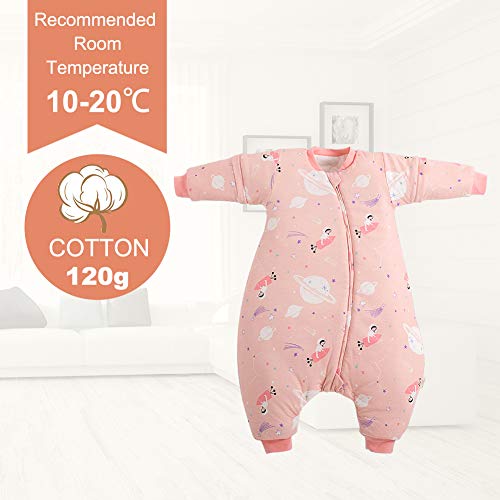 Maeau Slaapzak kinderen babyslaapzak met benen baby pyjama winter pyjama baby winter baby winterslaapzak jongen meisjes… - Image 3