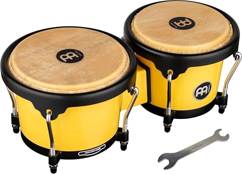 Image of Meinl Percussion Bongo Drum Set with Durable Synthetic All-Weather Shells, Journey Series aa‚¬a€ NOT Made in China aa‚¬a€ Natural Buffalo Skin Heads, 2-Year Warranty (HB50IY)
