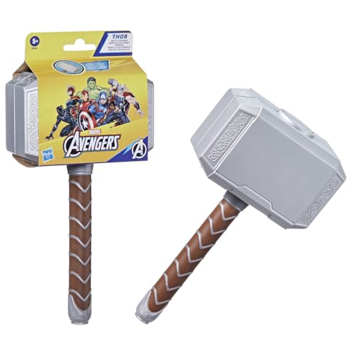 AVENGERS Marvel Thor - martelo de batalha (espuma macia, brinquedo super-herói para crianças a partir dos 5 anos)
