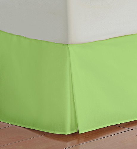 Zoom Collection Hotel Beddings 850-Thread-Count 100% Egyptian Cotton 1 Piece Bed Skirt With 26" Drop Length Expanded Queen Size Damask Solid, Sage #TOP22