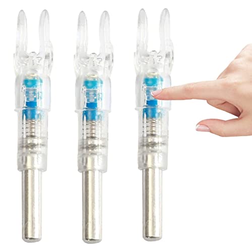 Plesuxfy Nächtliche beleuchtete Nocken | Illuminocks für Pfeile - Beleuchtete Pfeilnocken für Pfeile 6,2 mm mit 3er-Pack beleuchteter Pfeilnocken für die Jagd Cover