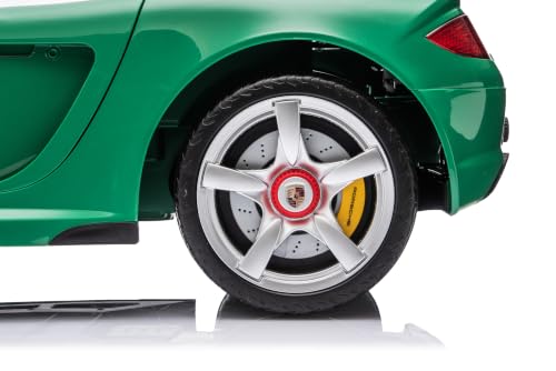 Image of Best Ride On Cars Porsche Carrera GT Kids Electric Car Green 12V