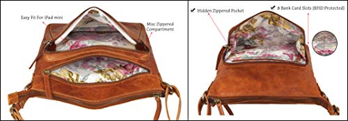 Image of Genuine Leather Crossbody Purse and Handbags - Crossover Bag Over the Shoulder Women | Genuine Leather