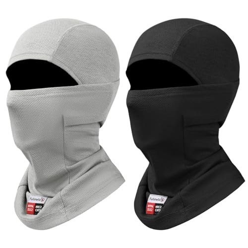 Image of Fullsheild FR Face Mask Summer Mesh Welding Balaclava Lightweight FR Mask | FR Face Mask for Men Mesh FR Balaclava Arc Rated NFPA2112 CAT2 Helmet Liner Face Cove Flame Resistant Welding Hood One Size