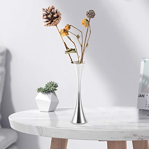 Florero de acero inoxidable moderno para arreglos florales 8