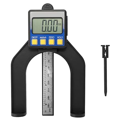 Hancaner High Accuracy LCD Digital Display Slide Caliper Vernier Ruler Height and Depth Gauge with Measuring Range of 0-85mm Bottom with Magnets Cover