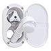 Ambassador Marine Trinidad- Transom Shower (Cold Only), Arctic White Cup & Lid, Small Arctic White Sprayer, 10' White Rubber Hose, Chrome Trinidad Handle - 136-0207-AW-W