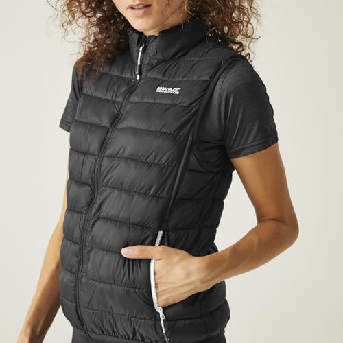 Regatta Damen Outdoorweste Steppweste Weste Hillpack II, Farbe:Schwarz, Artikel:-800 Black, Größe:42