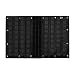 OneTigris Multi-Purpose MOLLE Gear Panel Organizer Patch Display Board with 16 Grommeted Holes (Black)
