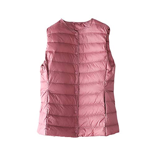 Womens Lightweight Puffer Vest Packable Down Tops Warm Winter Waistcoat Base Layer (S, Shining Powder)