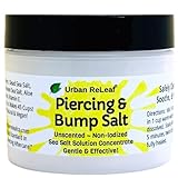 Urban ReLeaf Piercing & Bump Salt ! Unscented, Non-Iodized Sea Salt Solution Concentrate. Makes 45 Cups! Gentle Effective Clean Soothe Heal. It works! Fresh Saline! Keloid Care!