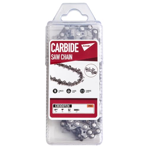 KAKEI Carbide Chainsaw Chain 20 Inch 3/8