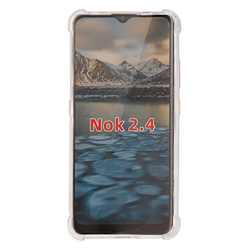 Swark Funda compatible con Nokia 2.4 TPU Silicone Air Cushion Design Drop Protection Ultra Thin Anti-Shock Anti-Scratch Protective Case