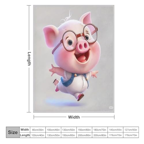 Manta de forro polar de cerdo de 150x200 cm para sofá 6