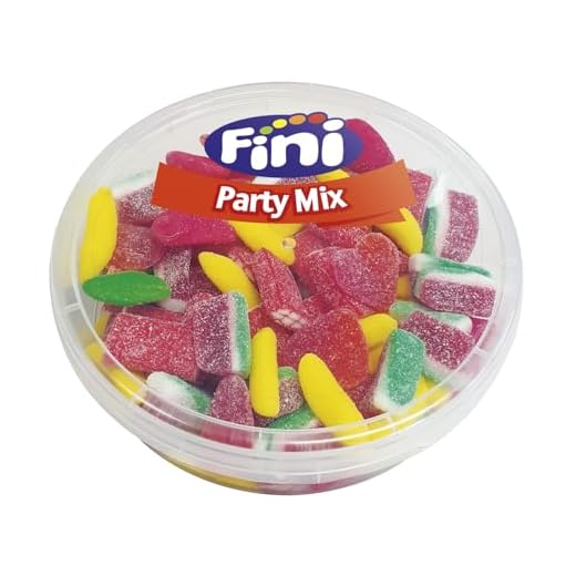 Fini Party Mix | Surtido de Gominolas de Sandía, Regaliz, Ladrillo, Plátano - Tarro 450 gr