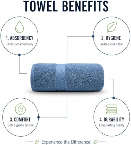 Image of Sulfar Cotton Face Towel 30x30 cm| 480 GSM Terry Ring Spun Soft & Highly Absorbent Hand Towel| Quick Dry Compact for Face, Gym & Travel| 30 x 30 Cm| Dark Blue (Pack of 1)