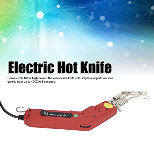 Electric Hot Knife 400℃ 100W Stepless Adjustment Fabric Cutter Cutting Tool Set Kit for Sponge Foam Rope Leather