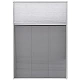 Jalousiematerial: PET vidaXL Duo-Plisee Insektenschutz Fliegengitter Fenster Aluminium 160 x 80 cm