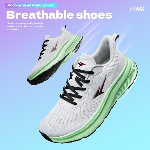 Image of Mens Wide Toe Box Running Shoes Casual Walking Sneakers Tennis Comfortable Athletic Sport Gym Workout Soft Sole