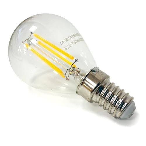 B·LED BARCELONA LED - Bombilla LED filamento esférica E14 G45-5W - Blanco Neutro