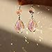 H&D Colorful Lamp Prisms Parts 38mm Loquat Shape with Octagon Bead Chandelier Glass Crystals Hanging Drops Christmas Pendants (Color-10pcs)