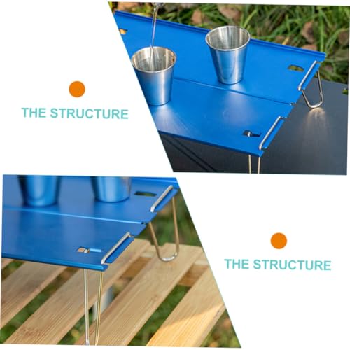 Table de camping pliable portable en aluminium stable et compacte - 7