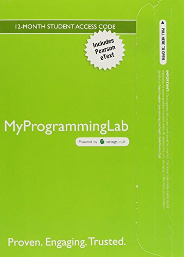Mylab Programming with Pearson Etext -- Access ... 0134058437 Book Cover