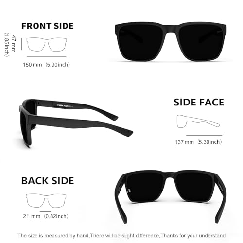 Image of MAXJULI XL Z87 Sunglasses for Big Wide Heads Men TR90 Ultralight UV400 Protection Sun Glasses Z8244