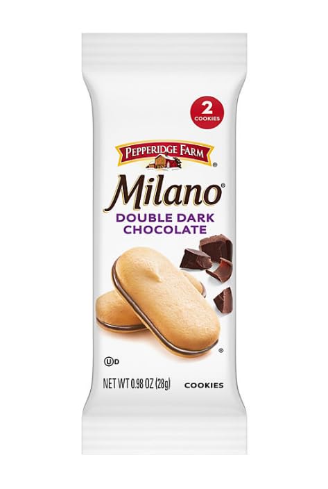Milano Double Dark Chocolate Cookies (0.98 oz., 24 ct.) 2 Cookies Per Pack