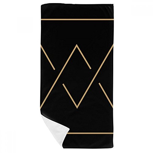 Serviette de bain douce pour peau sensible motif totem triangle multicolore