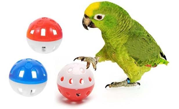 Woofy Parrot Toy Bird Hollow Bell Ball Parakeet Cockatiel Chew Cage Fun Toys New - 3 Pcs Pack (B0CY9D3RG4) Amazon Price History, Amazon Price Tracker