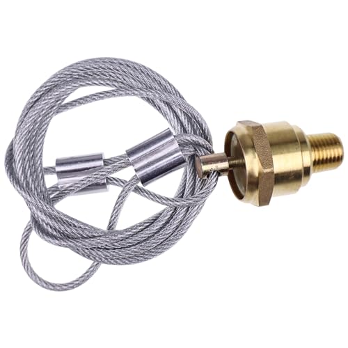 WQSING 12105 TR12105 Lufttank-Ablassventil, 152,4 cm Kabel, kompatibel mit Haldex 1/4 Zoll NPT Luftbremsbehälter, Kompressor, kompatibel mit Semi Truck N3613AD (1 Stück)